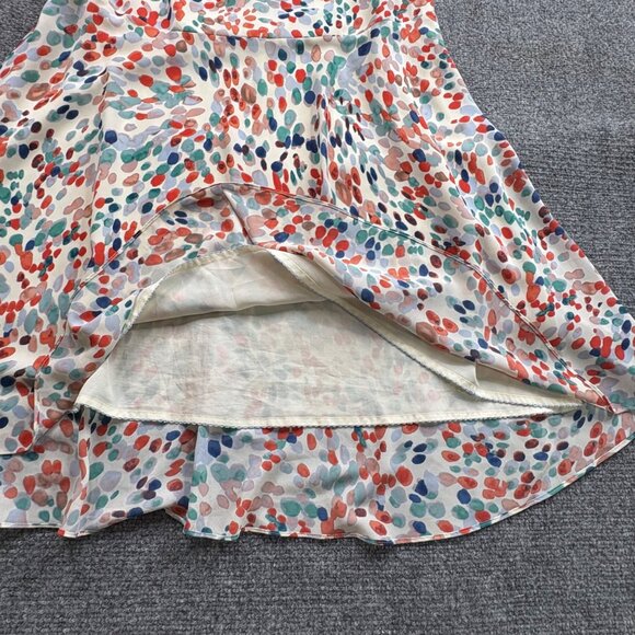 Anthropologie Maeve Dress‎ XS Watercolor Ruffled Sleeve Cold Shoulder Boho Flowy - Picture 6 of 12